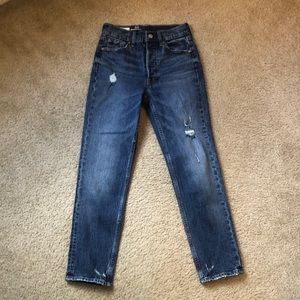 GAP Cheeky Straight High Rise distressed jeans - 24